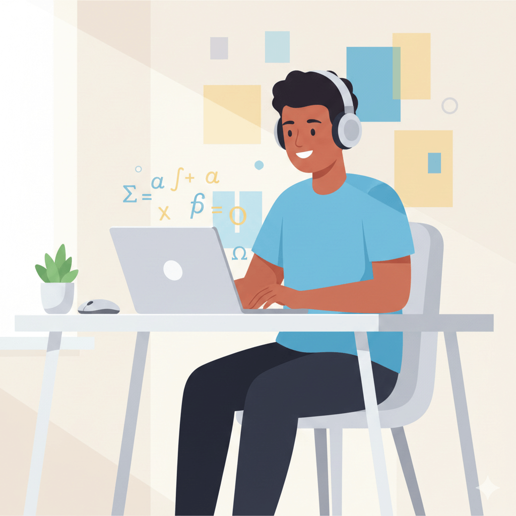 Student learning online